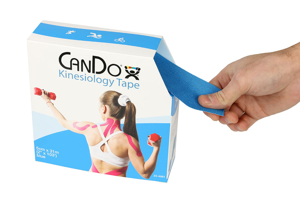 CanDo 3009620 DISC Kinesiology Tape, 2" X 103 Ft, Blue, 1 Roll