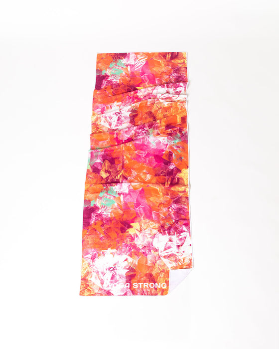 Yoga Strong P1175T , Anti Slip Towel, Abstract Floral