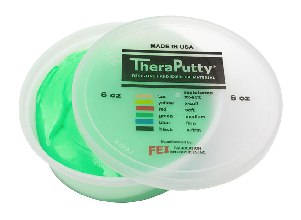 TheraPutty FAB 1605-SPM Cando Exercise Material - 6 Oz - Green - Medium