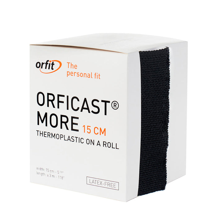 Orfit 4040Z Orficast More Thermoplastic Tape, 6" X 9', Black, Case Of 6