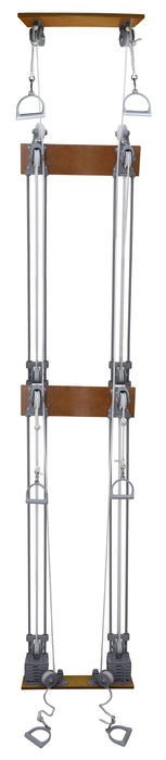 CanDo SH-5083 Chest Weight Pulley System - Triplex Handle (Lower, Mid, Upper) - Two Towers - 10 X 2.2 Lb Weights