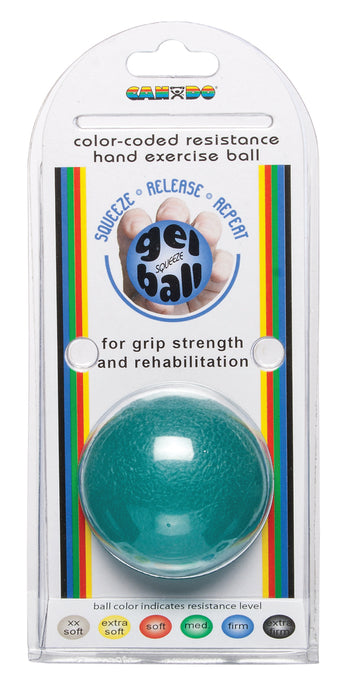 CanDo BSQ013 BLU Gel Squeeze Ball - Standard Circular - Blue - Heavy