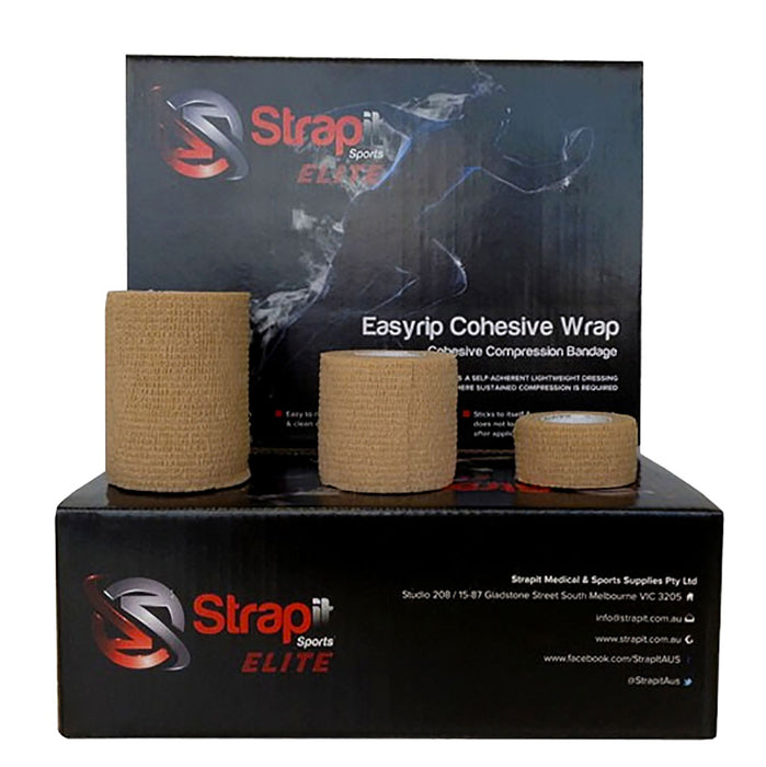 Strapit SI 55 Professional Cohesive Bandage Lf, 3 In X 11 Yds. Box Of 12