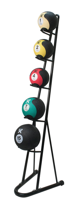 CanDo RMBR-6P Plyometric Ball Rack, 6-Ball Capacity, Vertical, Black