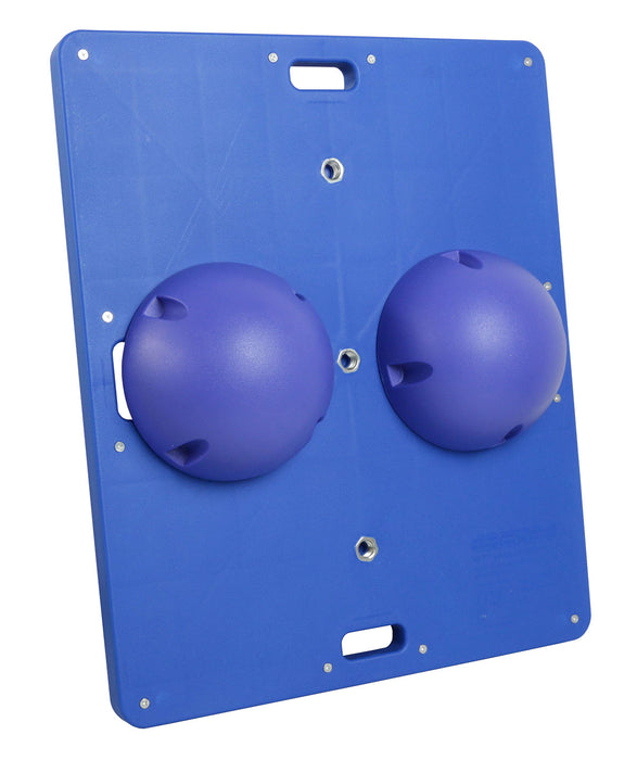 CanDo 10-2033 Balance Board Combo 14" X 18" Wobble/Rocker Board - 2.5" Height - Blue