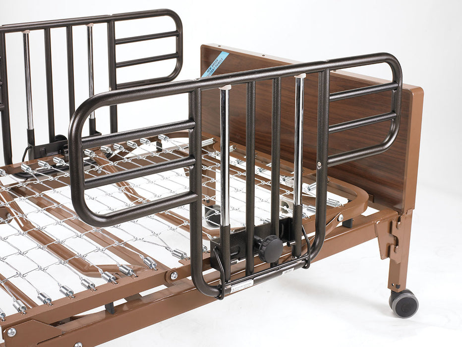 Drive 15235bv-hr , Delta Ultra Light Full Electric Low Hospital Bed With Half Rails