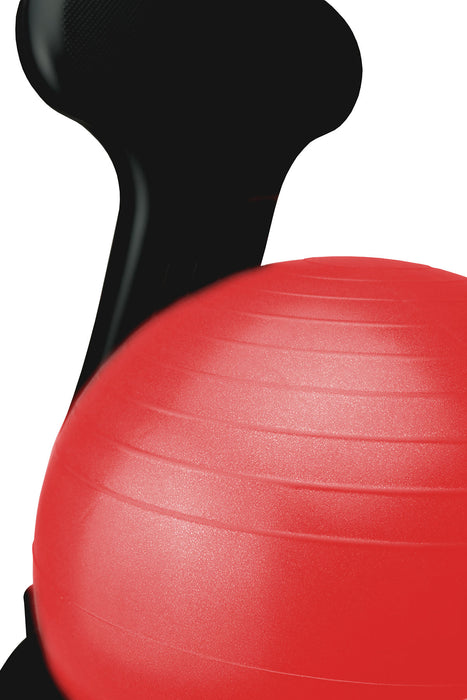 CanDo 30-1792R Ball Chair - Plastic - Mobile - With Back - Adult Size - With 22" Red Ball