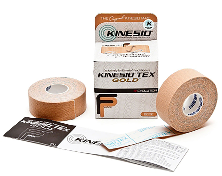 Kinesio 24-4875 Tape, Tex Gold Fp, 1" X 5.5 Yds, Beige, 1 Pkg Of 2 Rolls