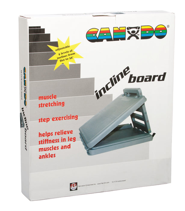 FabStretch 10-1179 4-Level Incline Board - Heavy Duty Plastic - 5, 15, 25, 35 Degree Elevation - 14" X 14" Surface