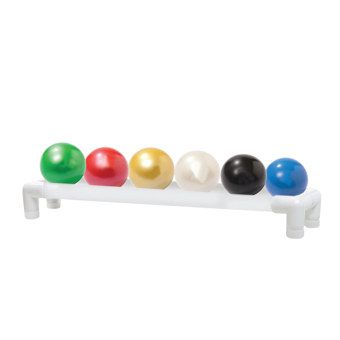 TheraBand 10-3159 Soft Weights Ball - 6-Piece Set (1 Each: Tan, Yellow, Red, Green, Blue, Black), With 1-Tier Rack