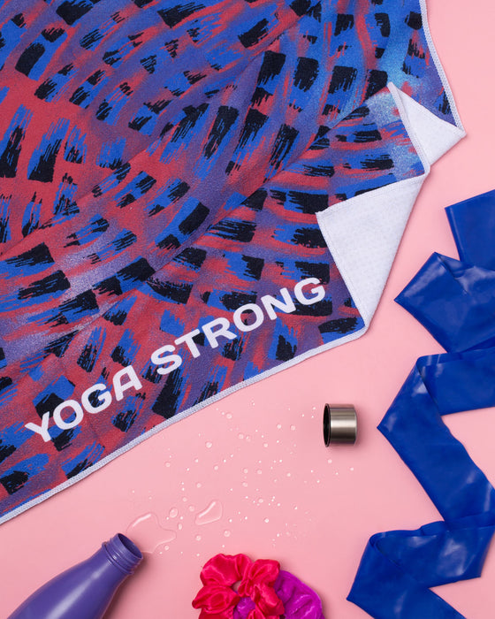 Yoga Strong S2715T , Anti Slip Towel, Purple/Red