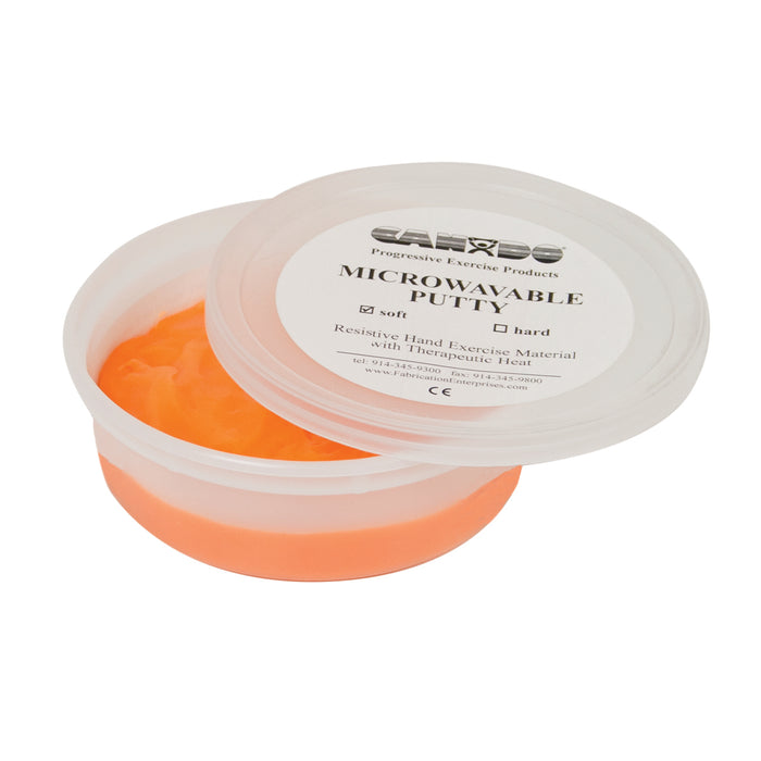 TheraPutty T032BK00072 60 Cando Microwavable Exercise Material - 4 Oz - Orange - Soft