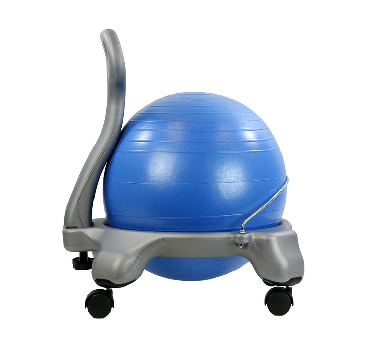 CanDo BC0120NP Ball Chair - Plastic - Mobile - With Back - Child Size - With 15" Ball