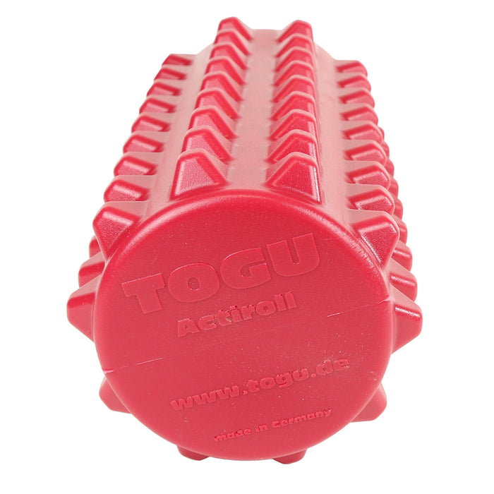 Togu 30-4461R Actiroll Spiked Massage Roller, Short - 12" X 5" - Red