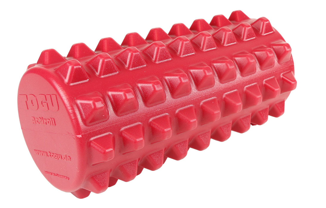 Togu 30-4461R Actiroll Spiked Massage Roller, Short - 12" X 5" - Red