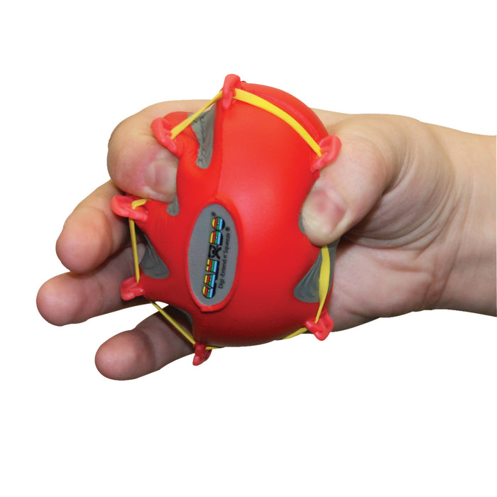 CanDo 10-2271 Digi-Extend N' Squeeze Hand Exerciser - Small - Red, Light