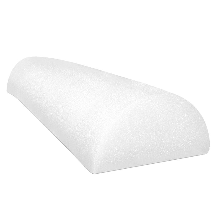 CanDo 30-2143 Foam Roller - White Pe Foam - 6" X 30" - Half-Round