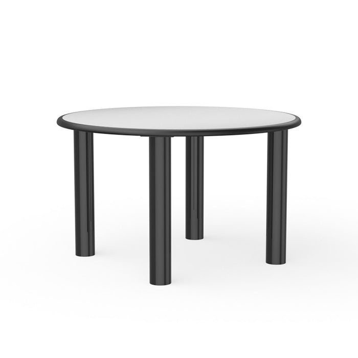 Cortech USA 42RVPS Table, Round Vinyl-Edge, Plain Top, Steel-Legs, 42"