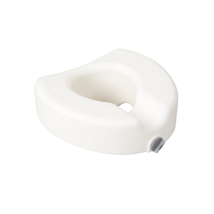 Drive 43-2622 , Premium Plastic Raised Toilet Seat With Lock, Elongated