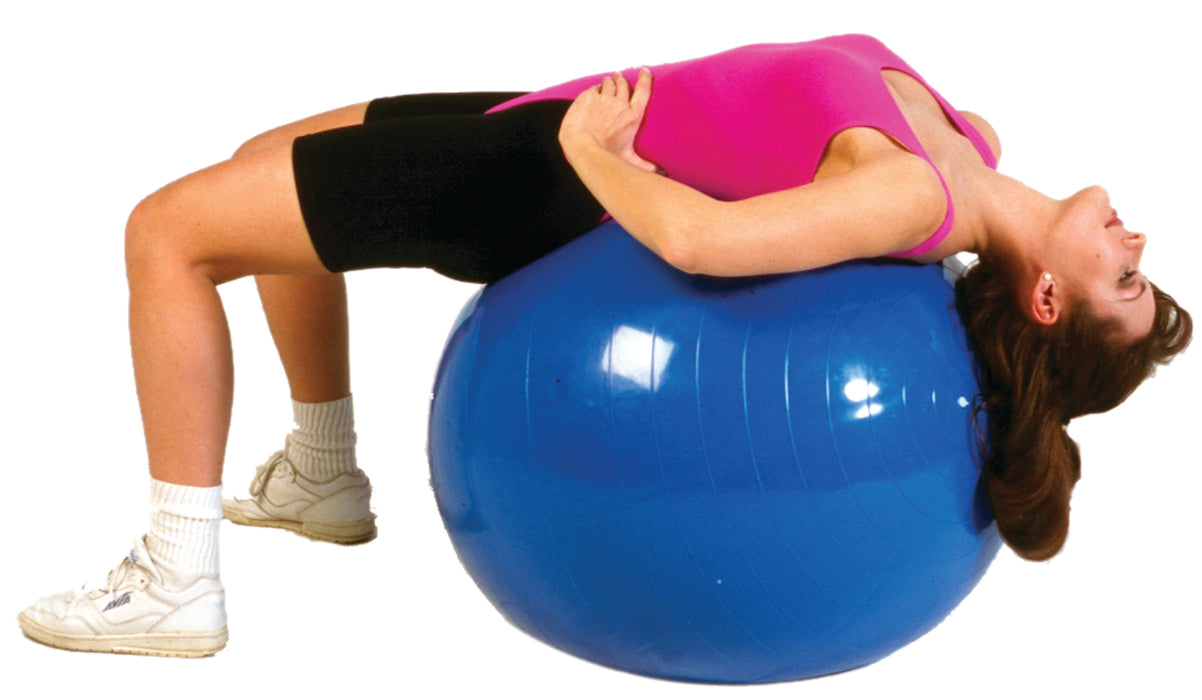 CanDo TS1201-85 BLU Inflatable Exercise Ball - Blue - 34" (85 Cm)