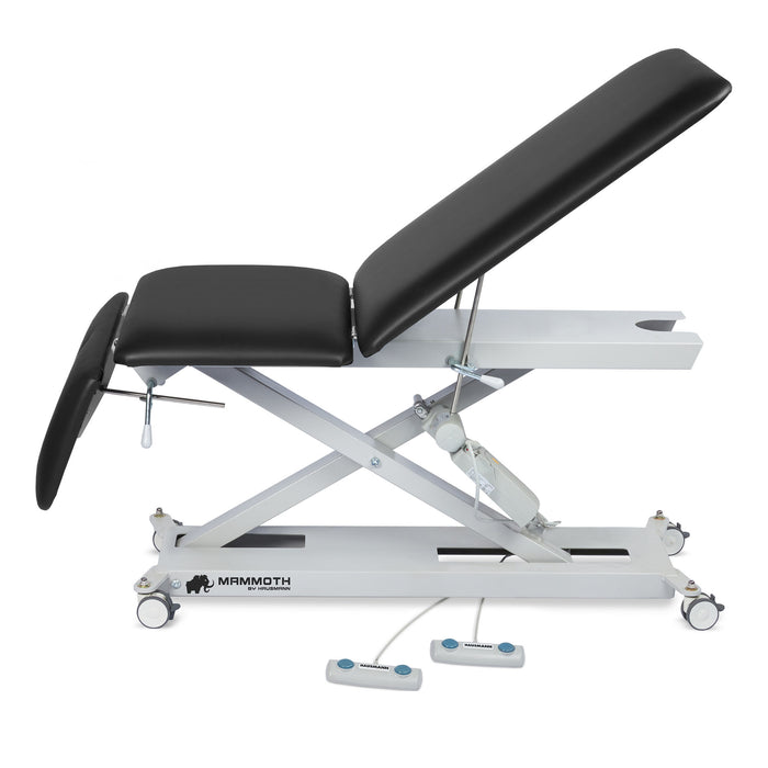 Hausmann 7703-L00V20 Mammoth 3: 3-Section Hi-Lo Treatment Table With Standard Upholstery, Dove Gray
