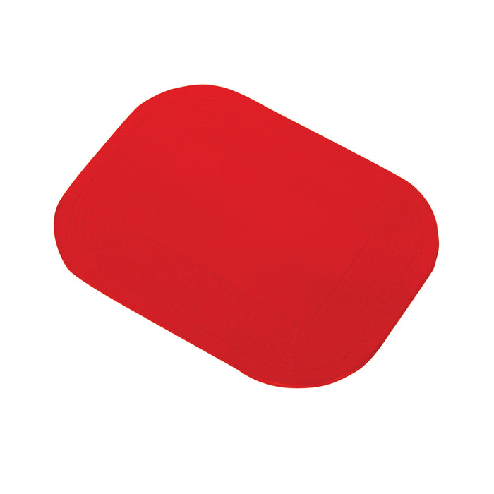 Dycem NS02LG2 Non-Slip Rectangular Pad, 15"X18", Red