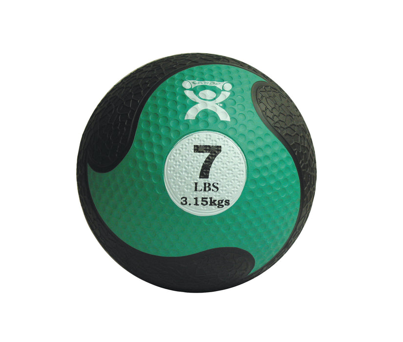 CanDo RMBP-7LB , Firm Medicine Ball, 9" Diameter, Green, 7 Lbs.