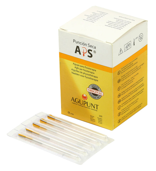 Agupunt A1045P Aps, Dry Needle, 0.30 X 30Mm, Gold Tip, Box Of 100