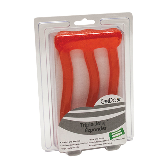 CanDo JE434-3 RD-LGT Jelly Expander Triple Exerciser - Red - Light