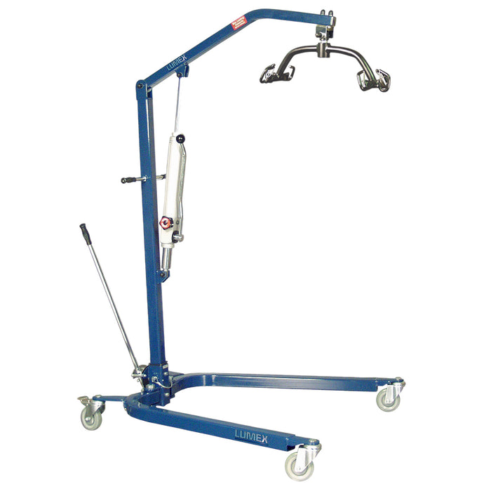 Lumex LF1030 Hydraulic Powered Patient Lift - 6 Point Cradle - Blue