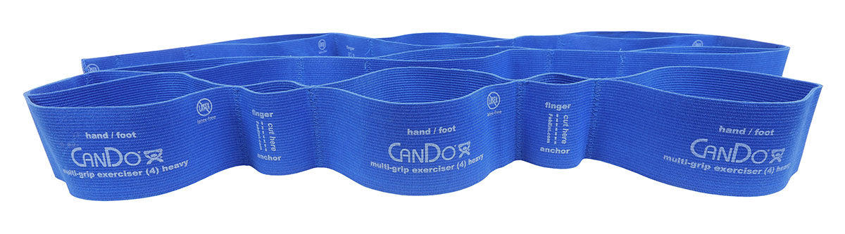 CanDo 10-6604-24 Multi-Grip Exerciser, 6 Foot Exerciser, Heavy, Blue, Case Of 24