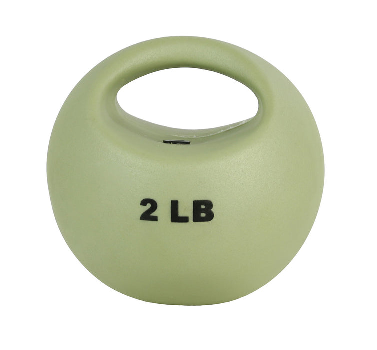 CanDo MD1402 One Handle Medicine Ball - 2 Lb - Tan