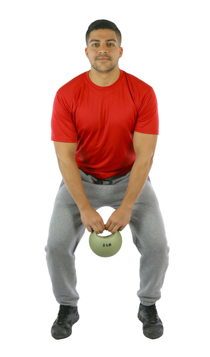 CanDo MD1402 One Handle Medicine Ball - 2 Lb - Tan