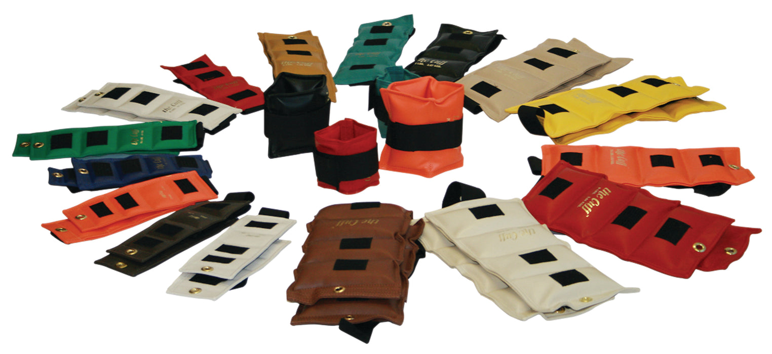 the Cuff 10-2556 Deluxe Ankle And Wrist Weight, 32 Piece Set (2 Each: .25, .5, .75, 1, 1.5, 2, 2.5, 3, 4, 5, 6, 7, 7.5, 8, 9, 10 Lb.)