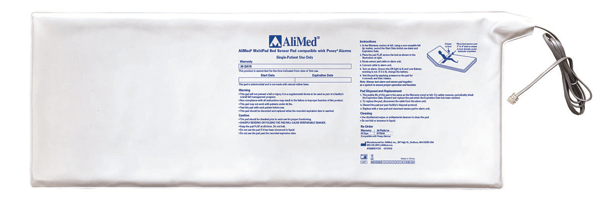 Alimed 43-3316 , Multipad Sensor Pads For Posey Alarms, 30"L X 10"W, Case Of 30