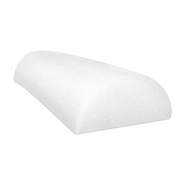 CanDo 30-2145 Foam Roller - White Pe Foam - 6" X 18" - Half-Round