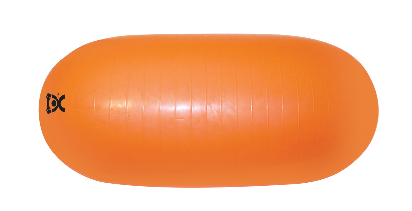 CanDo AB6550-ORANGE Inflatable Exercise Straight Roll - Orange - 20" Dia X 43" L (50 Cm Dia X 100 Cm L)