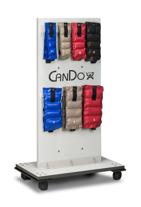 CanDo 15-4257 Mobile Weight Rack With Accessories (Cuff Weights And Dumbbells)