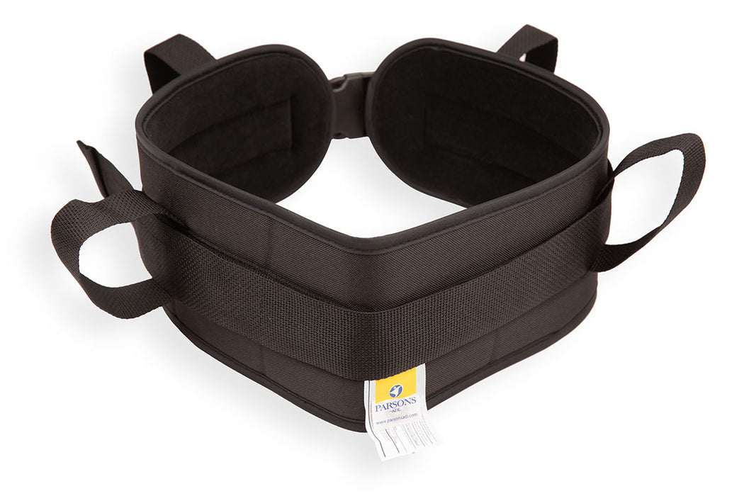 FabLife 17S140L Padded Transfer Belt, Side Release Buckle, Large, Black