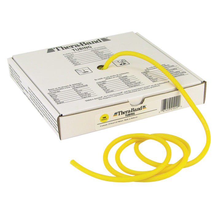 TheraBand 10-1311 Exercise Tubing - 25' Roll - Yellow - Thin