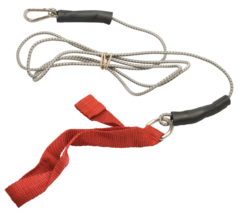 CanDo 10-5802 Exercise Bungee Cord With Attachments, 7', Red - Light