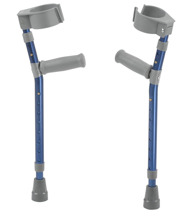 Generic FC100-2GB Pediatric Forearm Crutches, Pair, Small (15" To 22" Grip Height), Blue