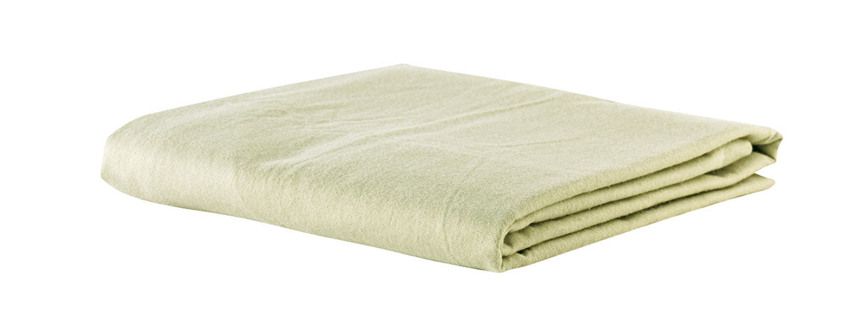 CanDo DIS 229 0024 07 Massage Sheet Set - Includes: Fitted, Flat And Cradle Sheets - Cotton Flannel - Sage