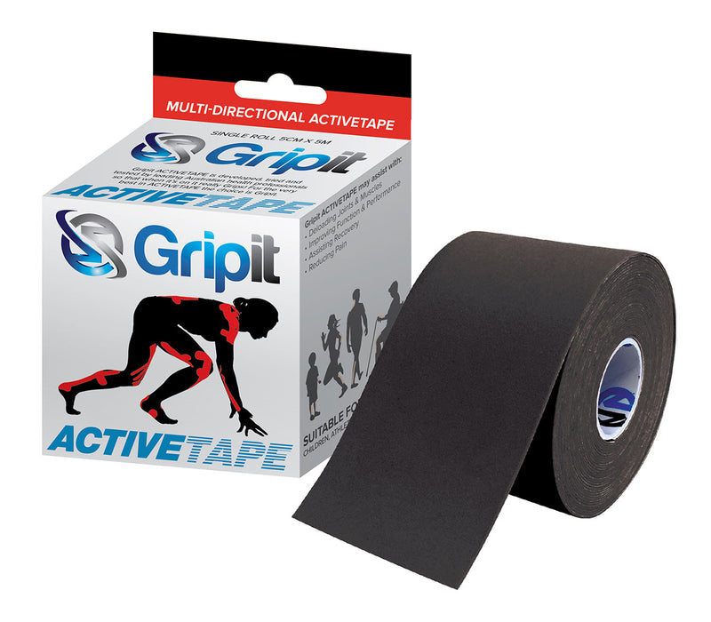 Strapit GRIPITAK50BK2 Activetape V2, 2 In X 5.5 Yds, Black