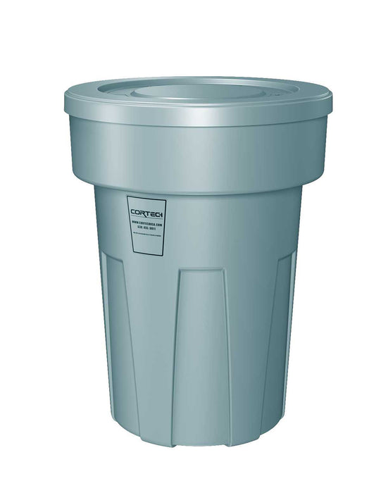 Cortech USA 50680FR Flame Retardant Receptacle W/Lid, Blue, 50 Gal