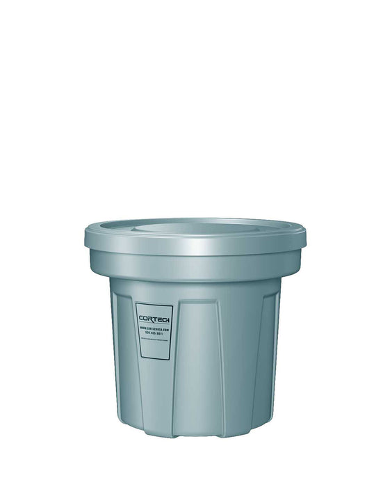 Cortech USA 22680FR Flame Retardant Receptacle W/Lid, Blue, 22 Gal