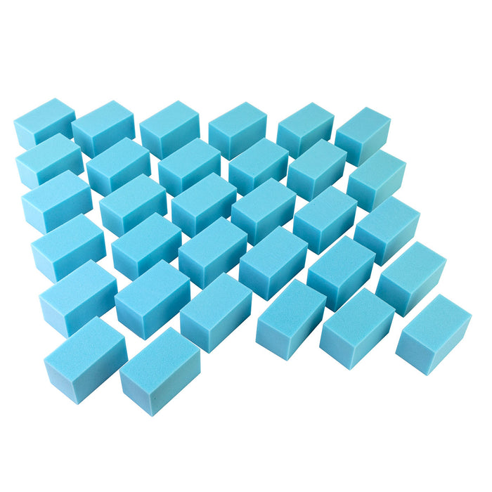 CanDo 10-2465 Hand Therapy Blocks, Blue (Medium), Pack Of 32