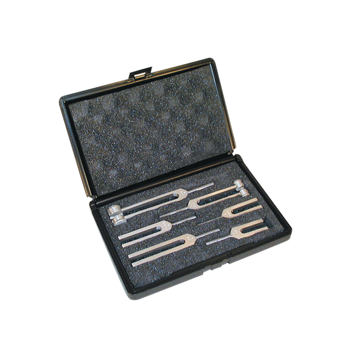 Baseline 6PC SET W/ZIP , Tuning Fork With Protective Carrying Case, 6-Piece Set (128, 256, 512, 1024, 2048, 4096 Cps)