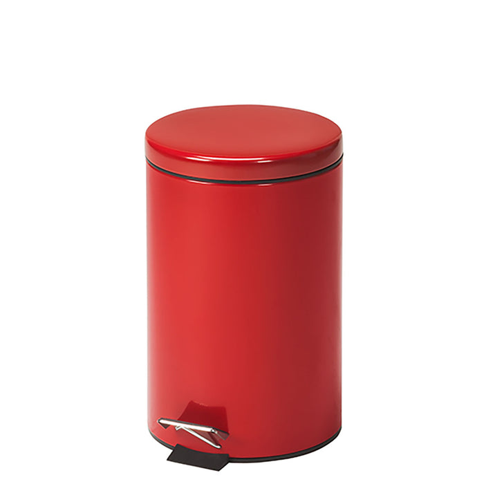 Clinton TR-13R , Small Round Waste Receptacle, Red, 13 Quart