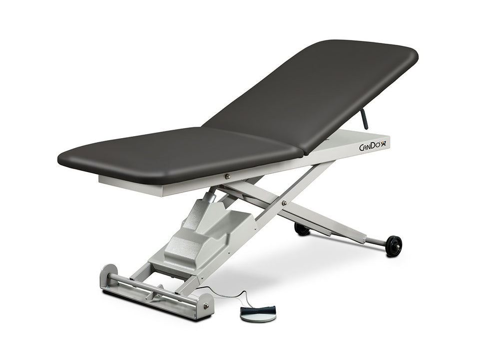 CanDo 86200PL Hi-Lo Treatment Table, 2-Section, Upholstered Top, Adjustable Backrest, 72" X 27"